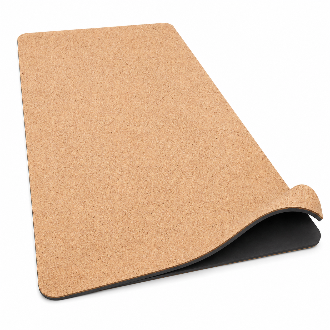 Tapis de yoga en liège naturel avec base TPE 183x61 cm épaisseur 5 mm