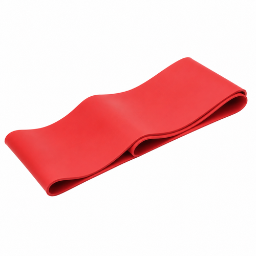 Bande de résistance plate en latex rouge 15 kg 150x15 cm