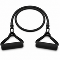 Tube de résistance noir 20 kg avec poignées mousse longueur 120 cm