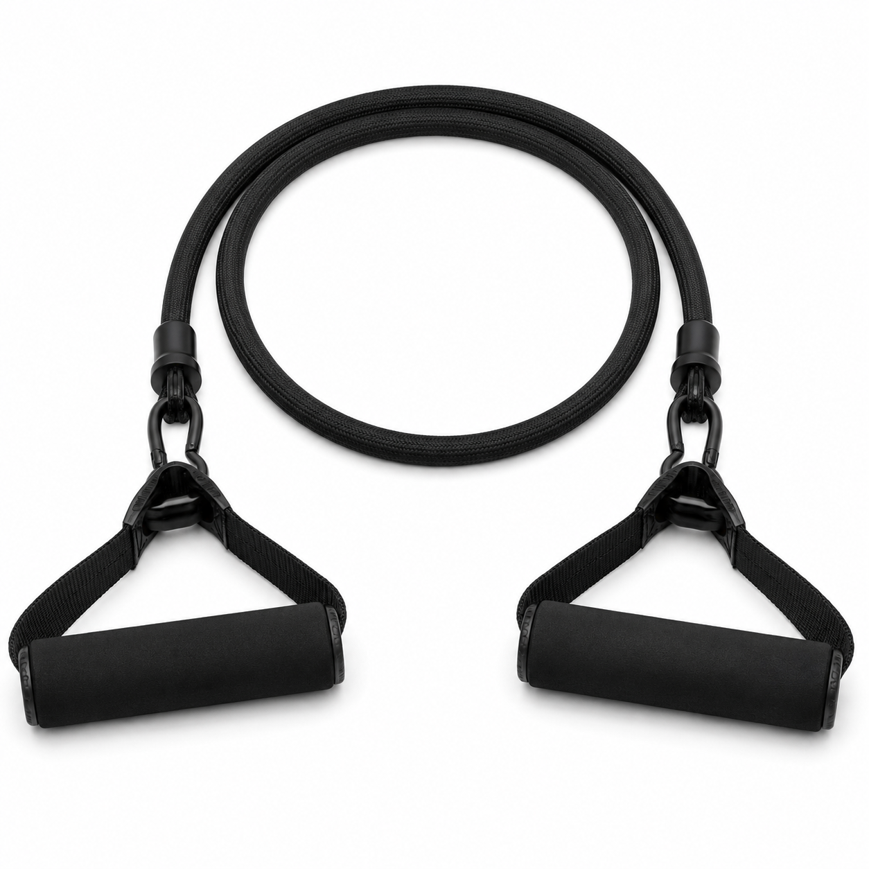 Tube de résistance noir 20 kg avec poignées mousse longueur 120 cm