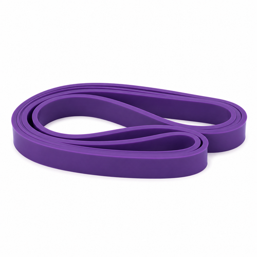 Bande de résistance longue violette 35 kg boucle 208 cm largeur 4,5 cm