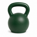 Kettlebell vert forêt 10 kg en fonte avec revêtement poudré