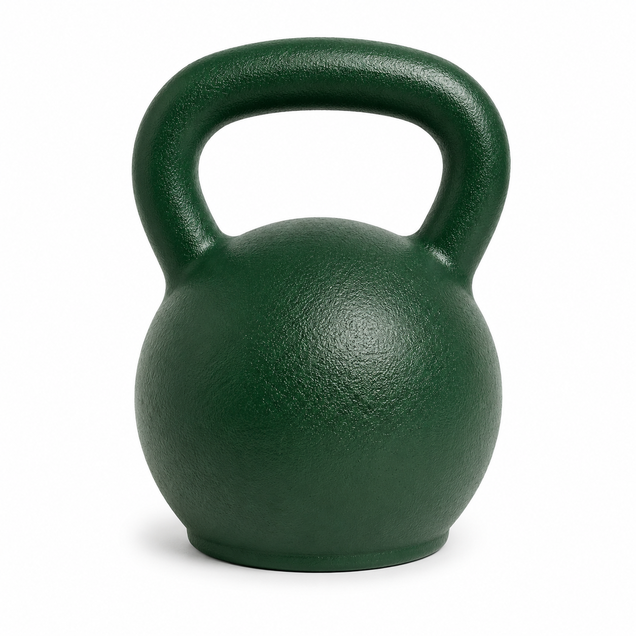 Kettlebell vert forêt 10 kg en fonte avec revêtement poudré
