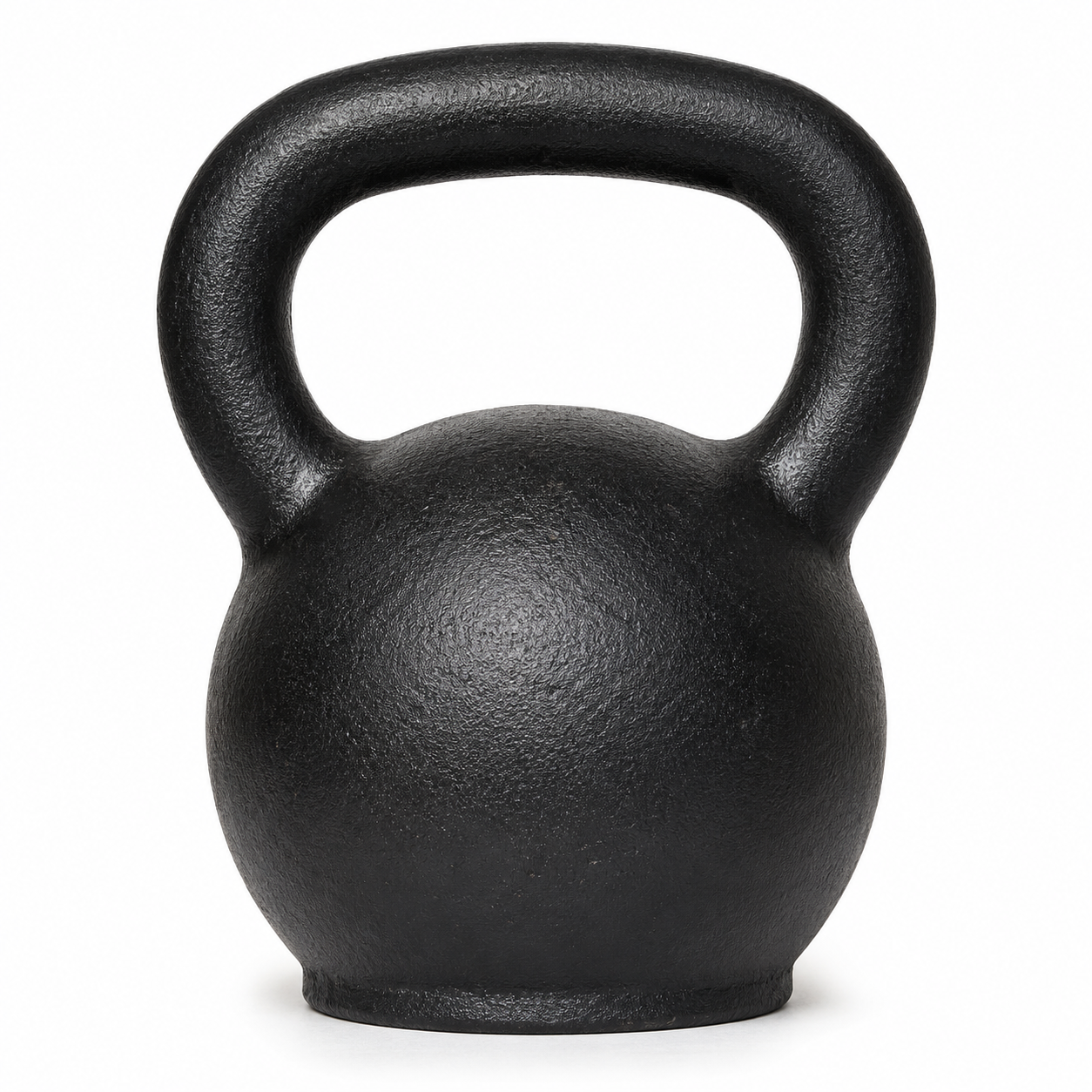 Kettlebell en fonte noire 12 kg base stable
