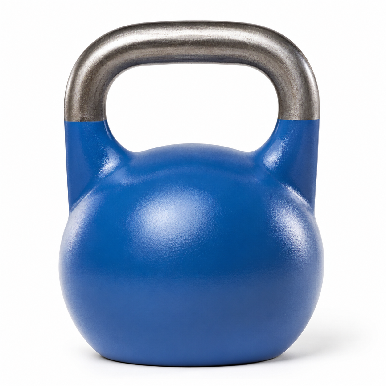 Kettlebell de compétition bleu en acier 12 kg poignée lisse