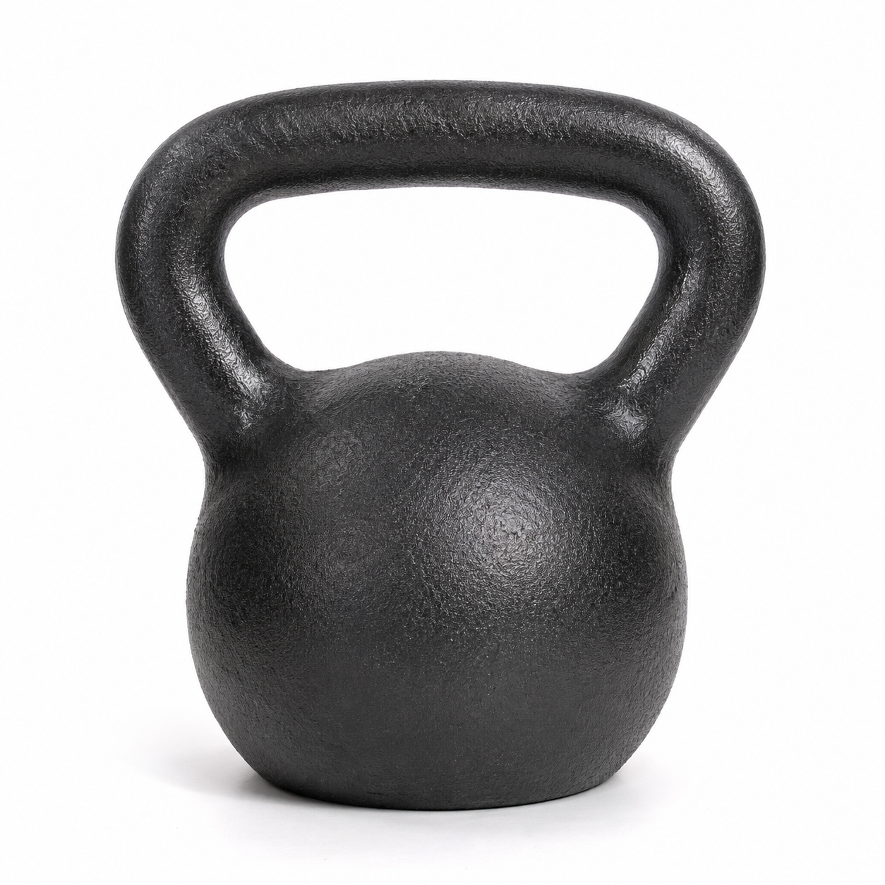 Kettlebell en fonte noire 28 kg poignée renforcée