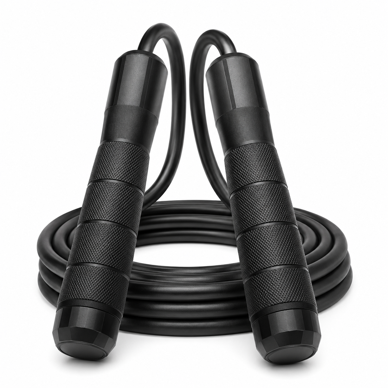 Corde à sauter lestée noire 500 g longueur 2,8 m