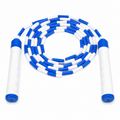 Corde à sauter segmentée blanc et bleu longueur 2,8 m